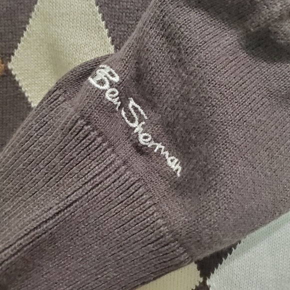 Ben Sherman Argyle V-neck Sweater Size 5-6 Kids - Picture 5 of 7